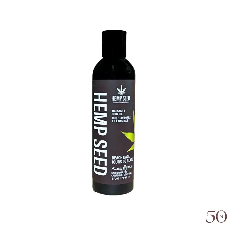 Huile de massage Hemp Seed  8oz Earthly Body
