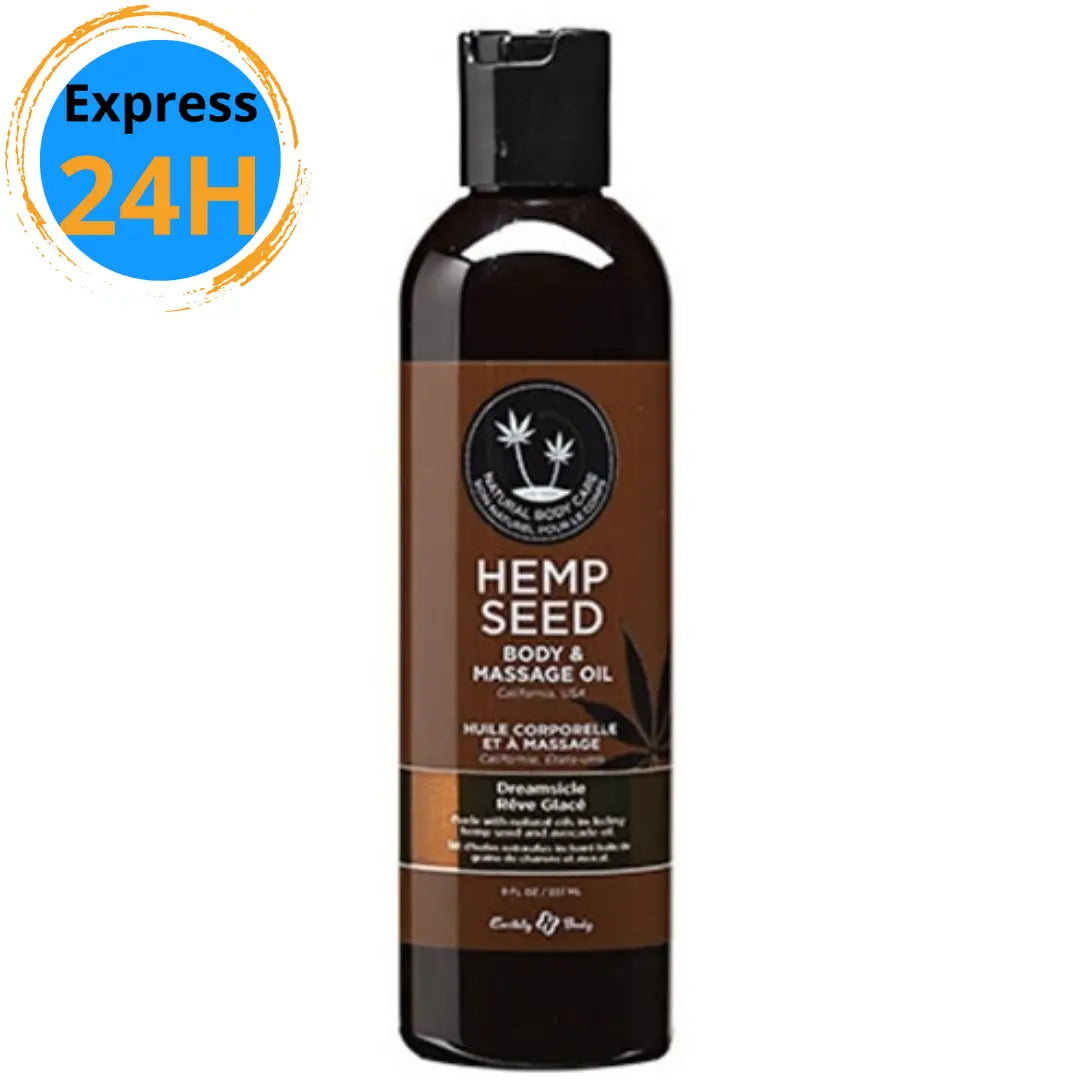 Huile de massage Hemp Seed Dreamsicle    8oz Earthly Body