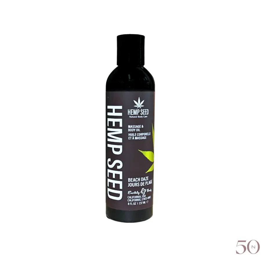 Huile de massage Hemp Seed  8oz Earthly Body