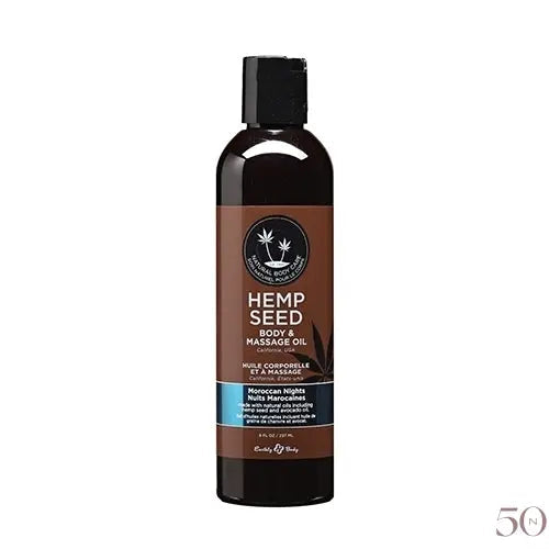 Huile de massage Hemp Seed  8oz Earthly Body