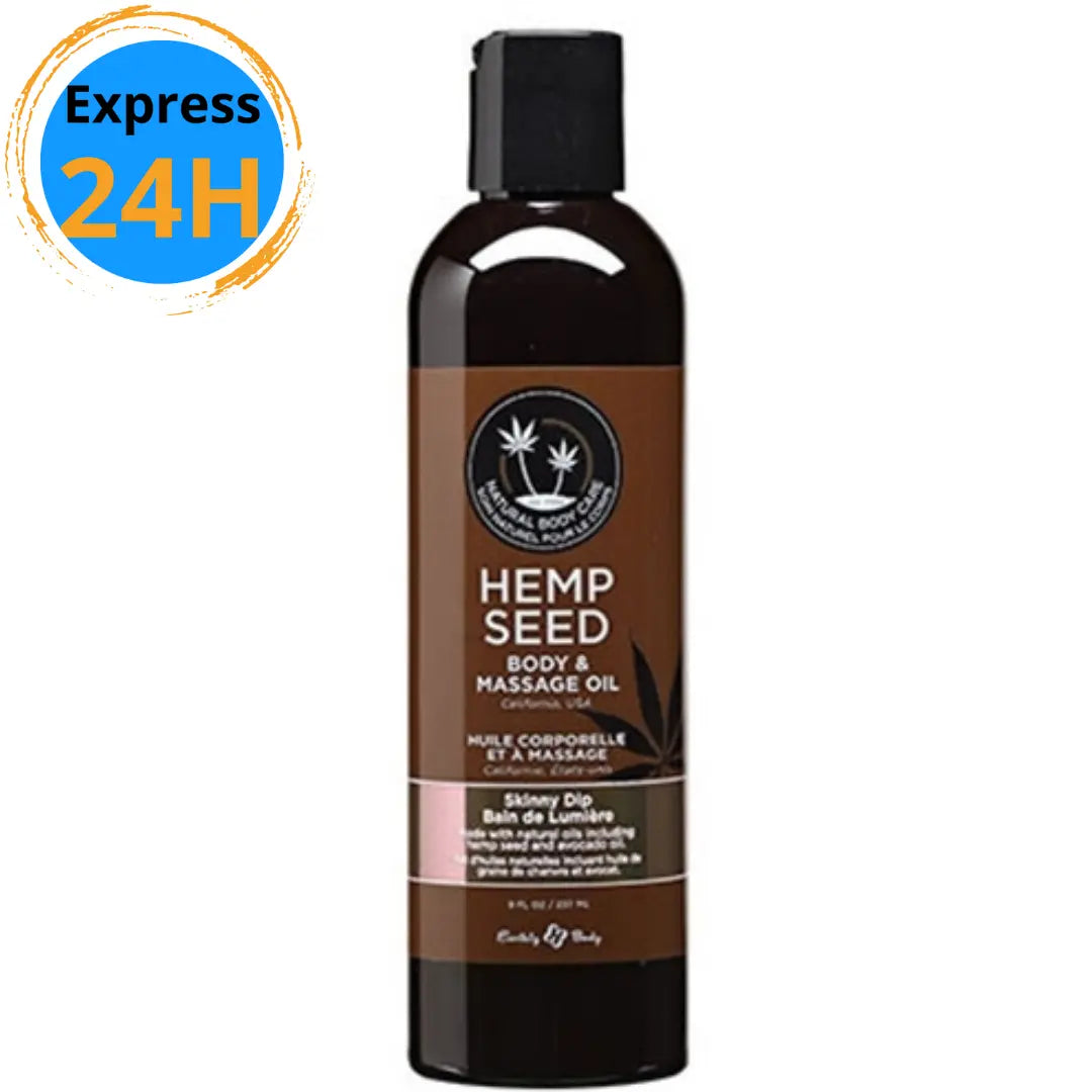 Huile de massage Hemp Seed Sunny dip 8oz Earthly Body