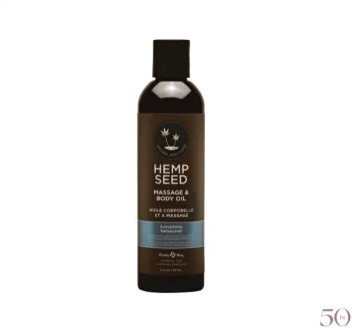 Huile de massage Hemp Seed  8oz Earthly Body