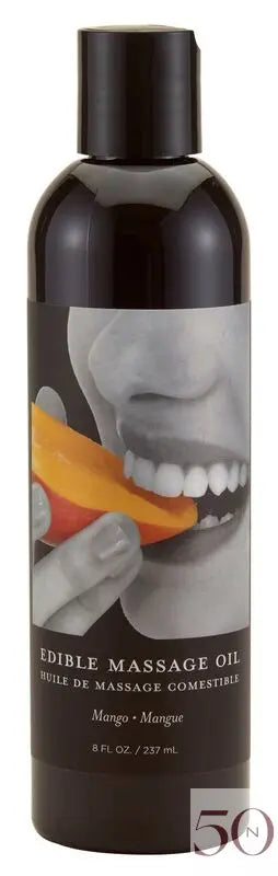 Huile de massage comestible Mangue 8oz Earthly Body