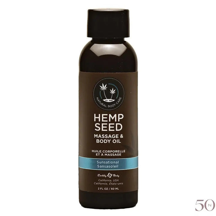 Huile de massage Hemp Seed 2oz. Earthly Body