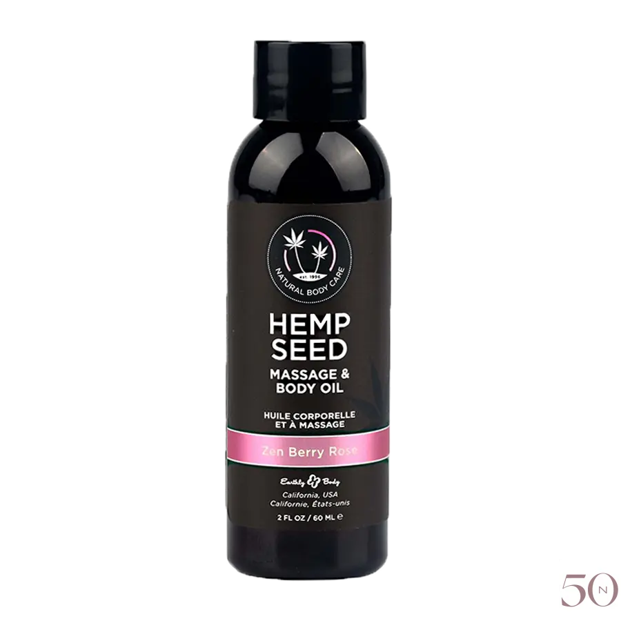 Huile de massage Hemp Seed 2oz. Earthly Body