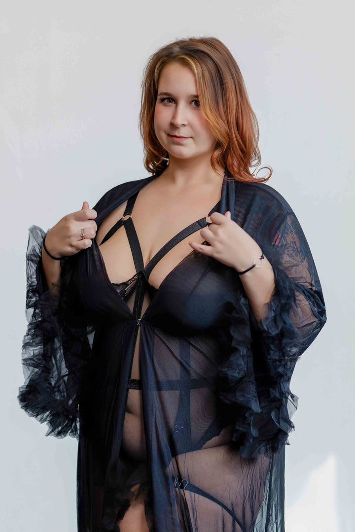 Peignoir Long Séduction Luxe Lace Lingerie