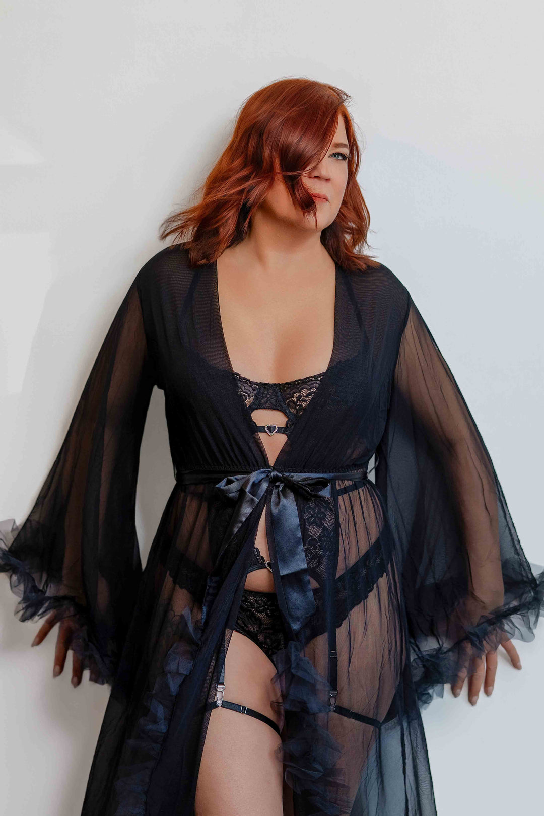 Peignoir Long Séduction Luxe Lace Lingerie