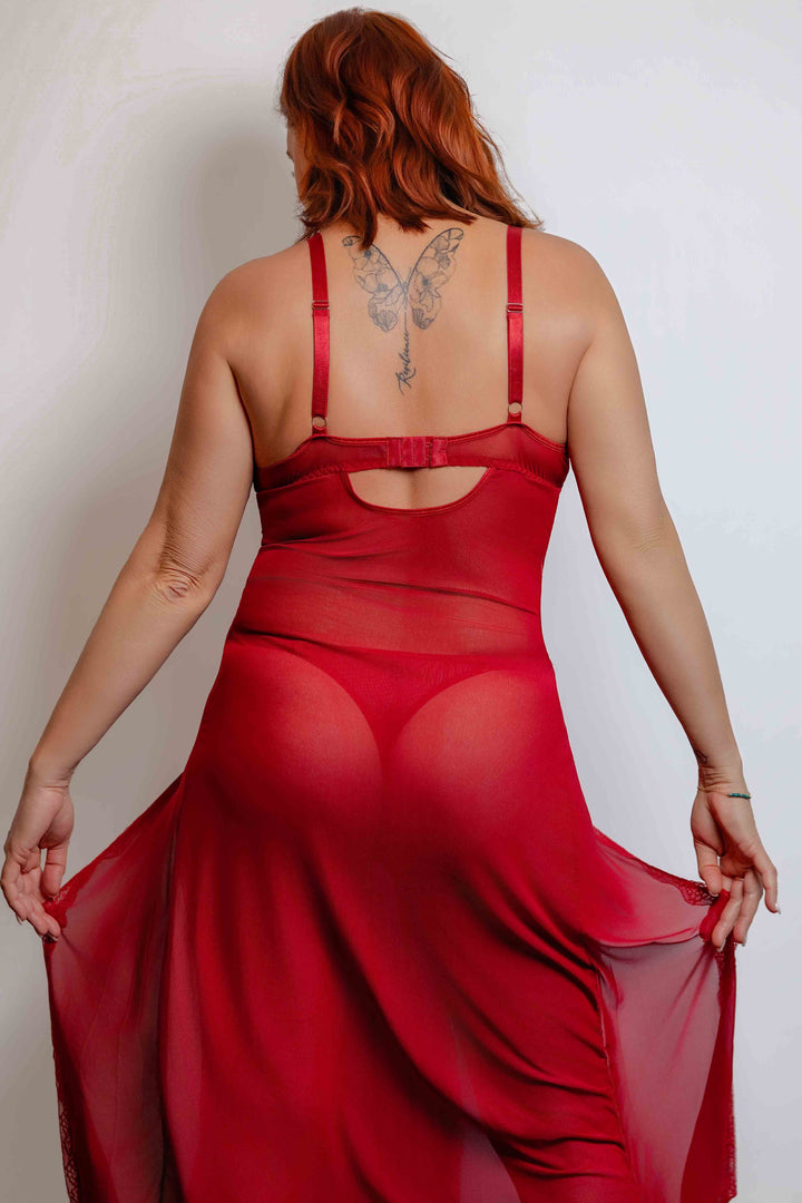 robe de nuit longue Luxe Lace Lingerie
