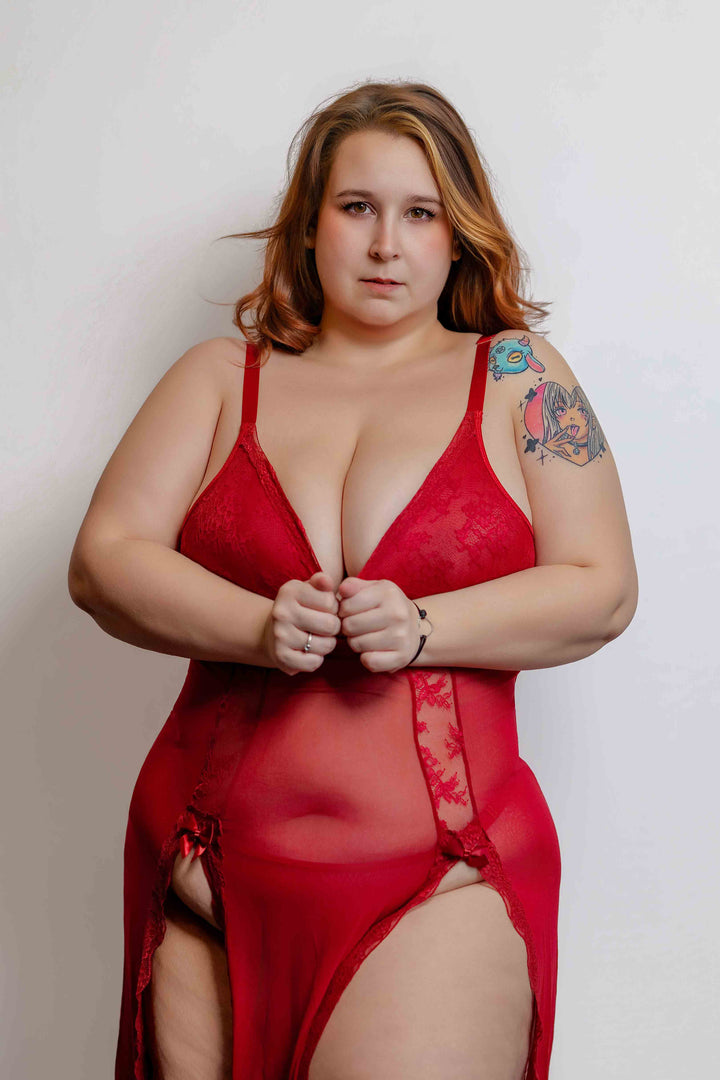 robe de nuit longue Luxe Lace Lingerie