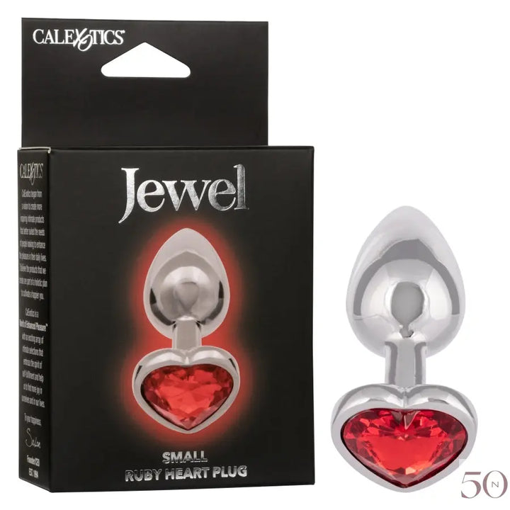 Jewel - Small Ruby Heart Plug