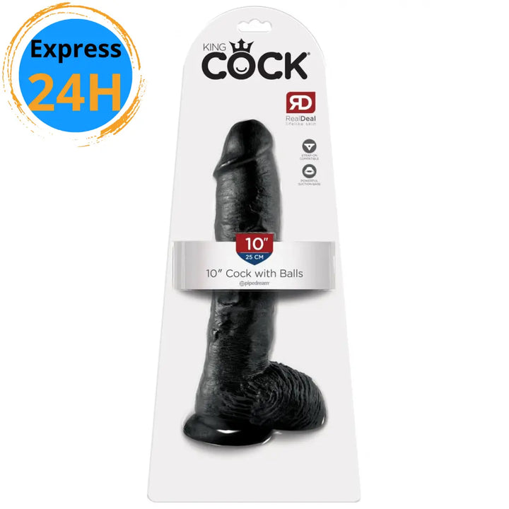 King Cock 10" dildo avec testicules Pipedream