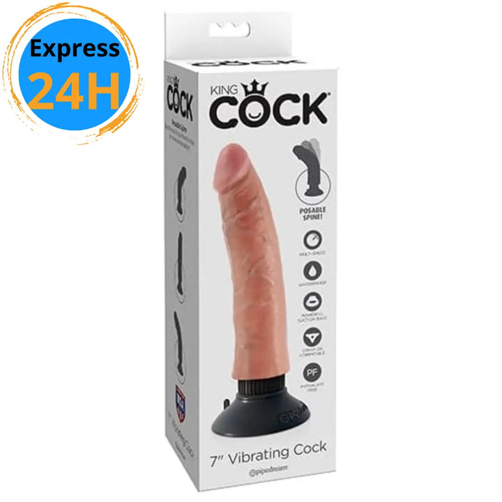 King Cock - 7" dildo vibrant Pipedream