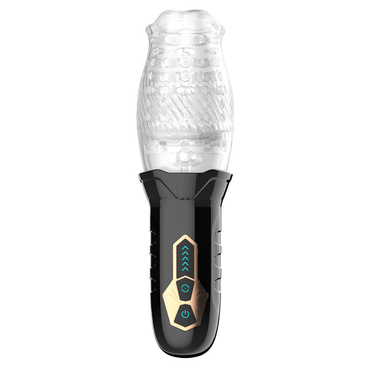 Masturbateur vibrant et rotatif rechargeable