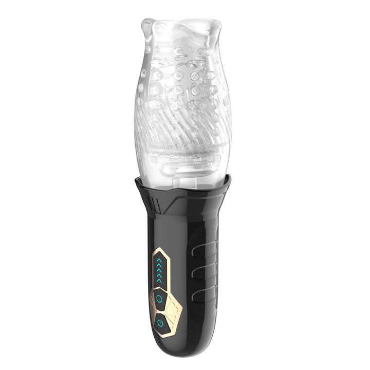 Masturbateur vibrant et rotatif rechargeable
