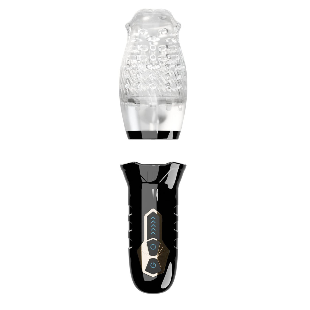Masturbateur vibrant et rotatif rechargeable