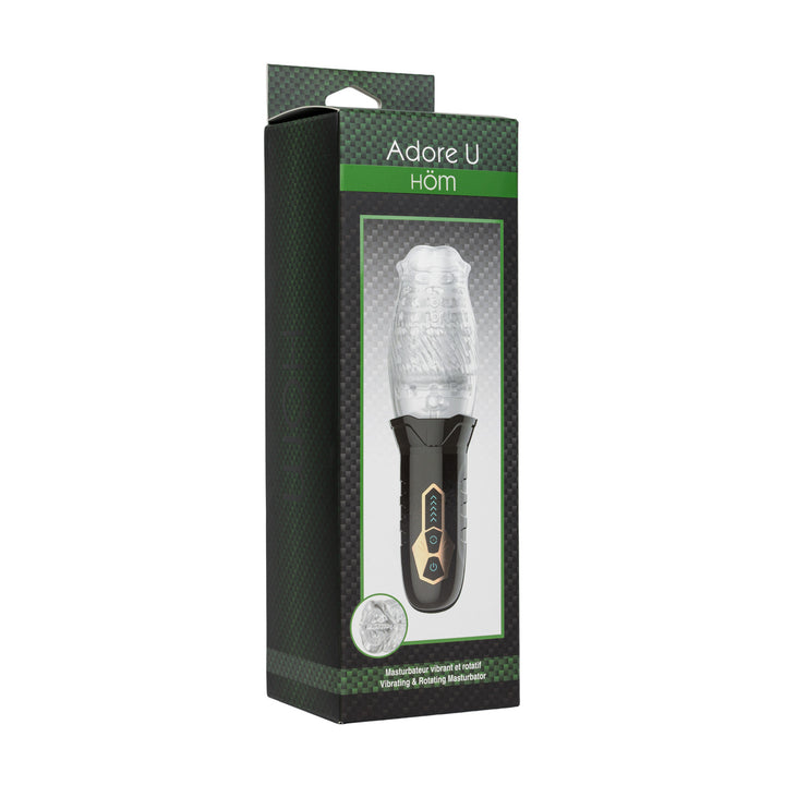Masturbateur vibrant et rotatif rechargeable