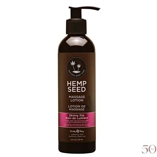 Lotion de Massage Hemp Seed  8oz. Earthly Body