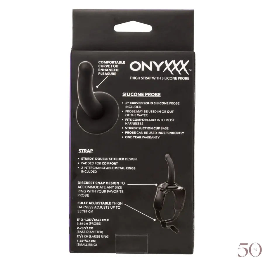 Onyxxx - Thigh Strap with Silicone Probe