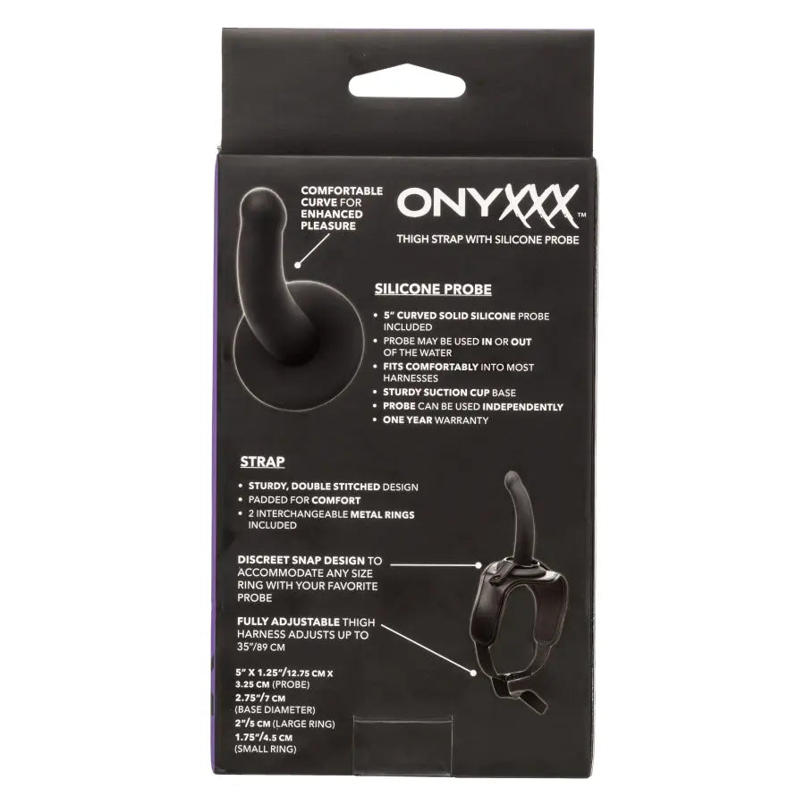 Onyxxx - Thigh Strap with Silicone Probe
