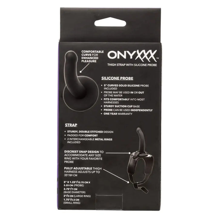 Onyxxx - Thigh Strap with Silicone Probe