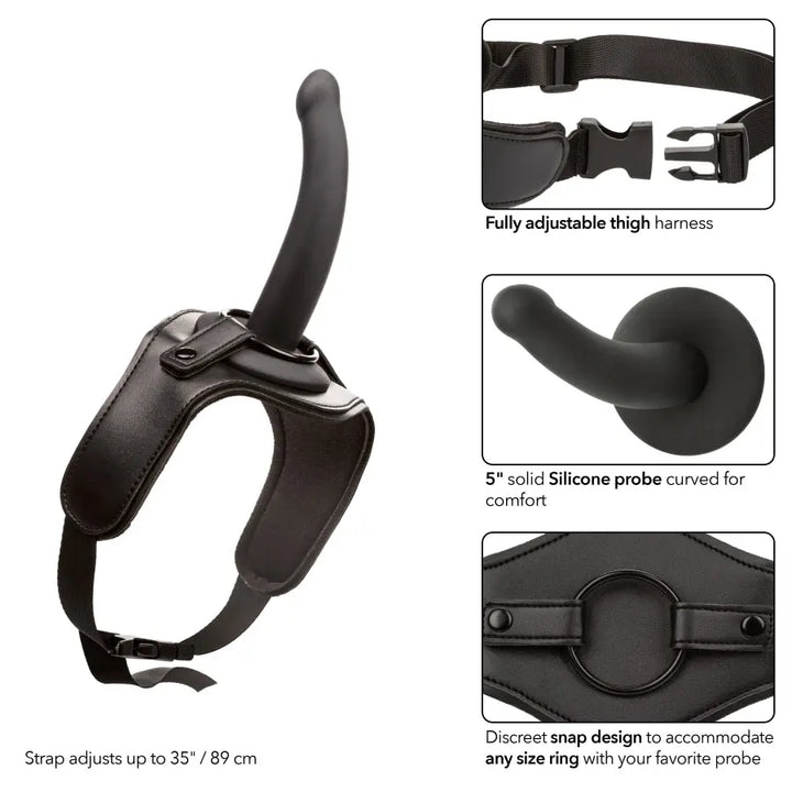 Onyxxx - Thigh Strap with Silicone Probe
