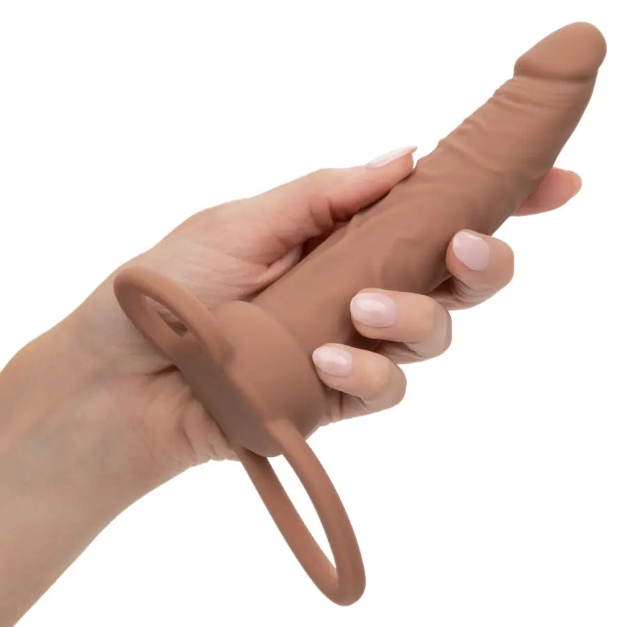 Pénétrateur Double Rechargeable - Brun calexotics