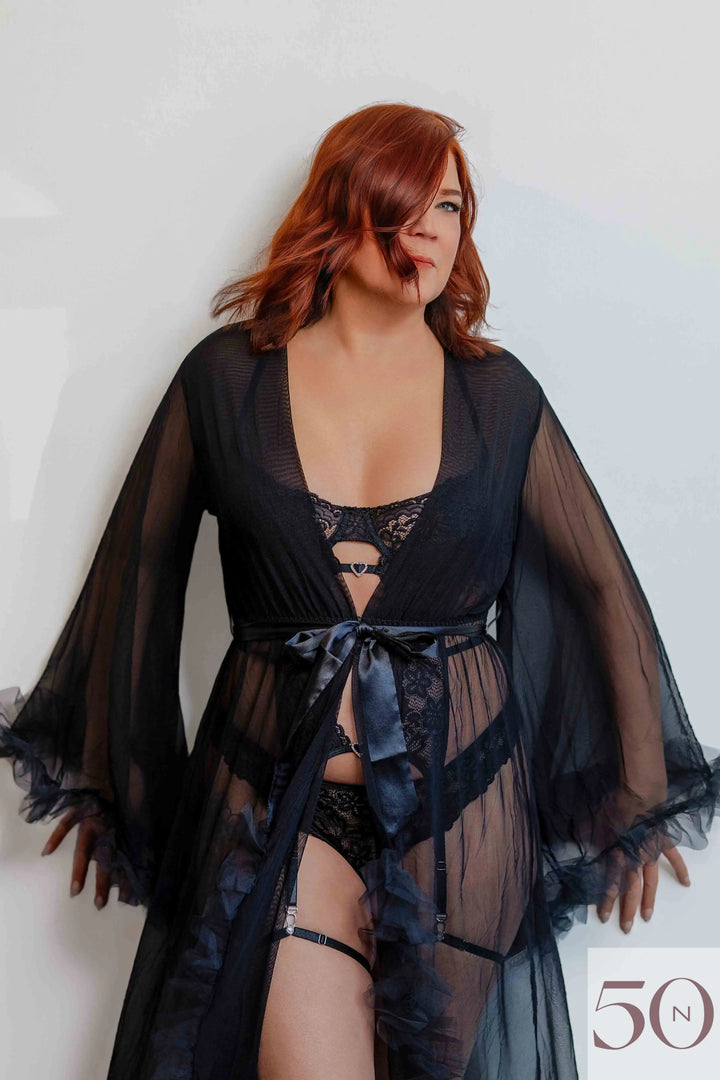 Peignoir Long Séduction Luxe Lace Lingerie
