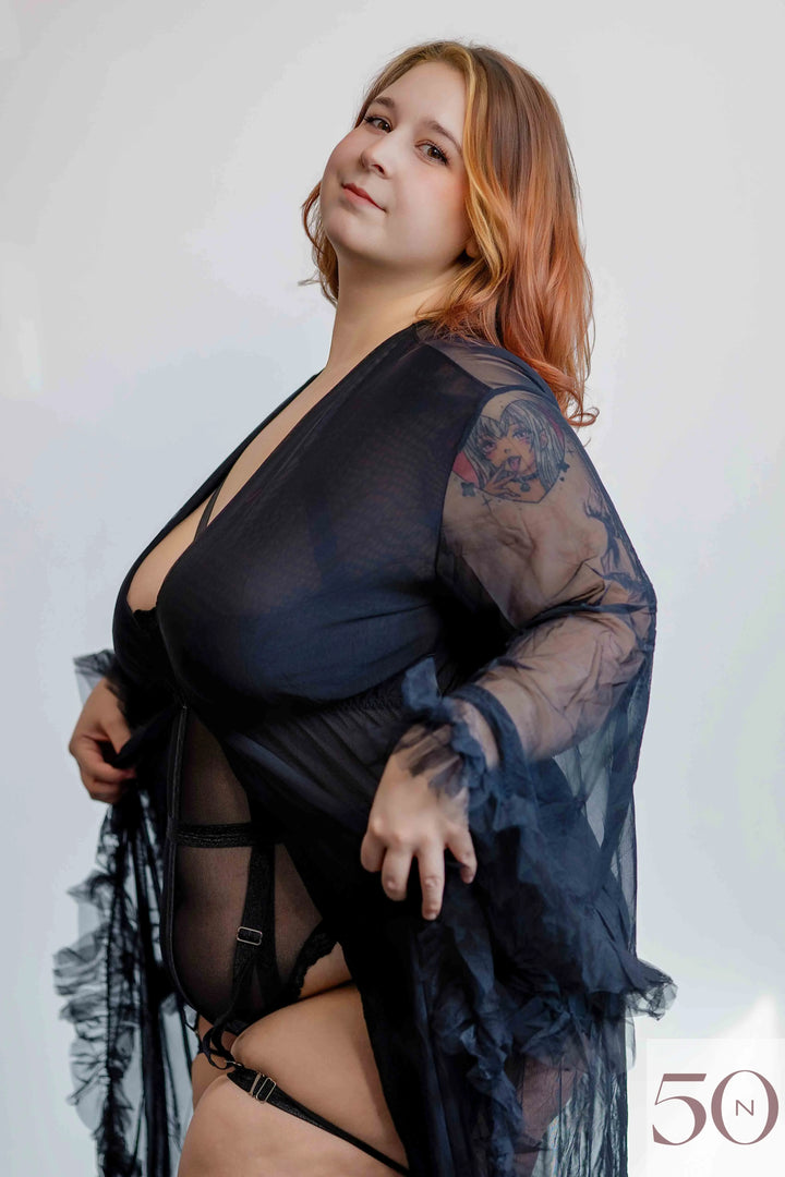 Peignoir Long Séduction Luxe Lace Lingerie