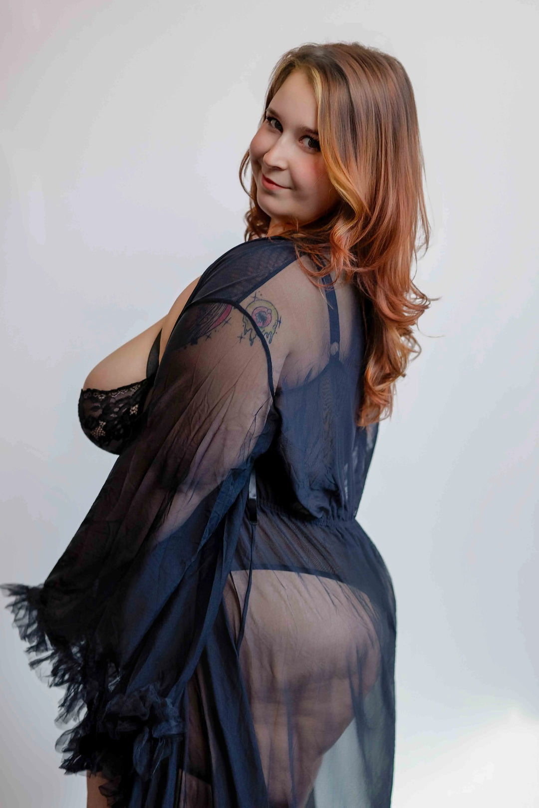 Peignoir Long Séduction Luxe Lace Lingerie