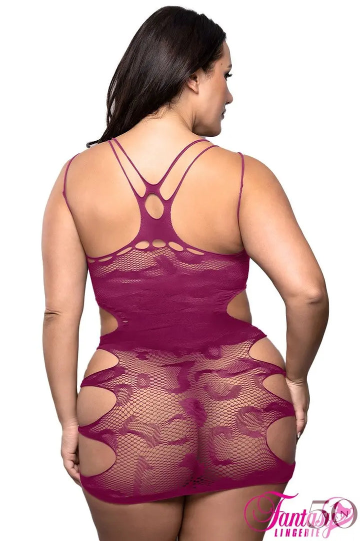 Robe ajustée en dentelle léopard Fantasy