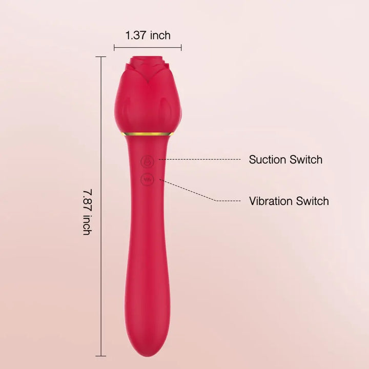 Rose Wand vibrateur avec succion tracy's dog