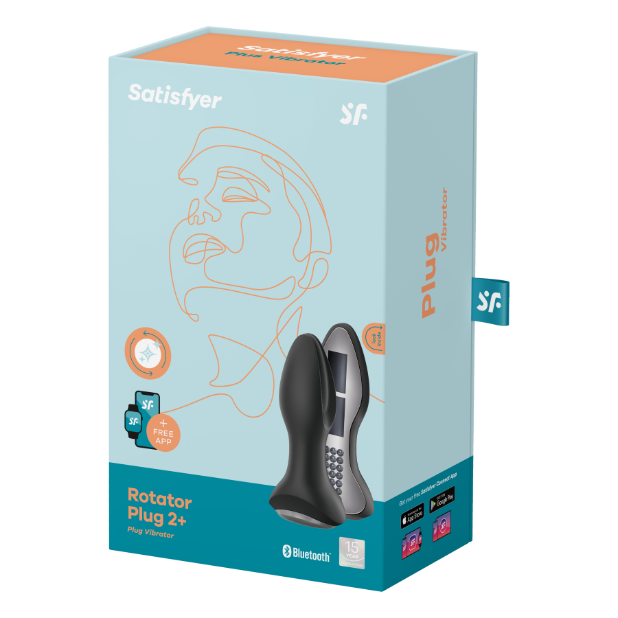 Rotator Plug 2 Noir – Stimulateur Prostate Connecté satisfyer