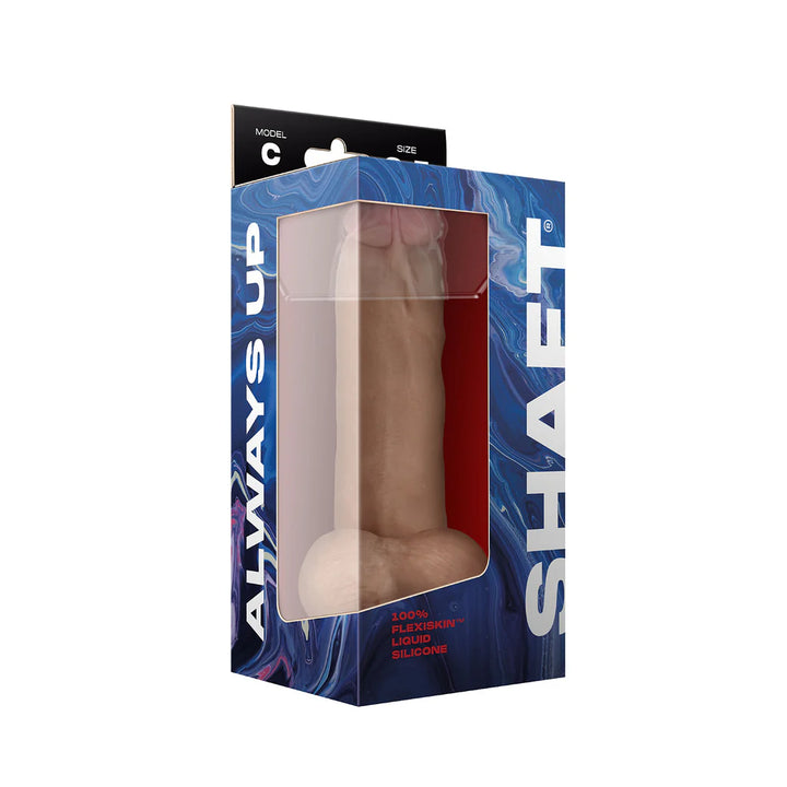 Shaft - Modèle C - Dong en Silicone Liquide de 8.5 pouces avec Testicules