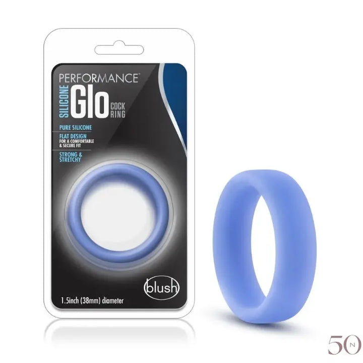 Silicone Glo Cock Ring Blush