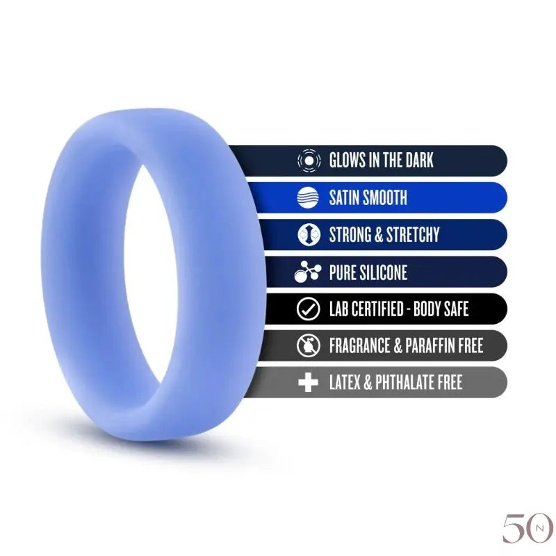 Silicone Glo Cock Ring Blush