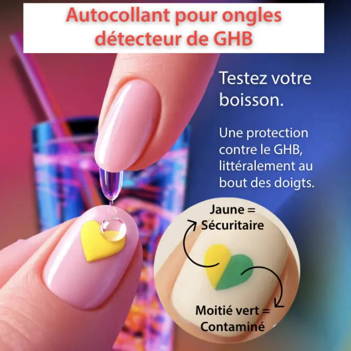 Sticker ongle détecteur de GHB (x2)