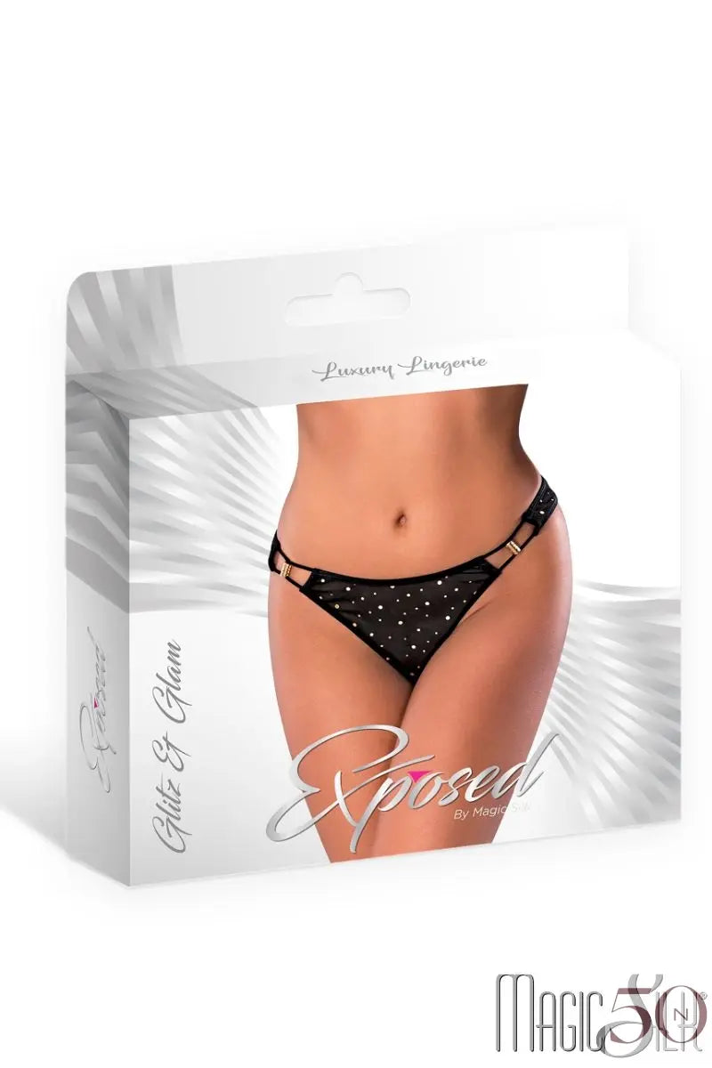 Thong en mesh semi-transparent Exposed
