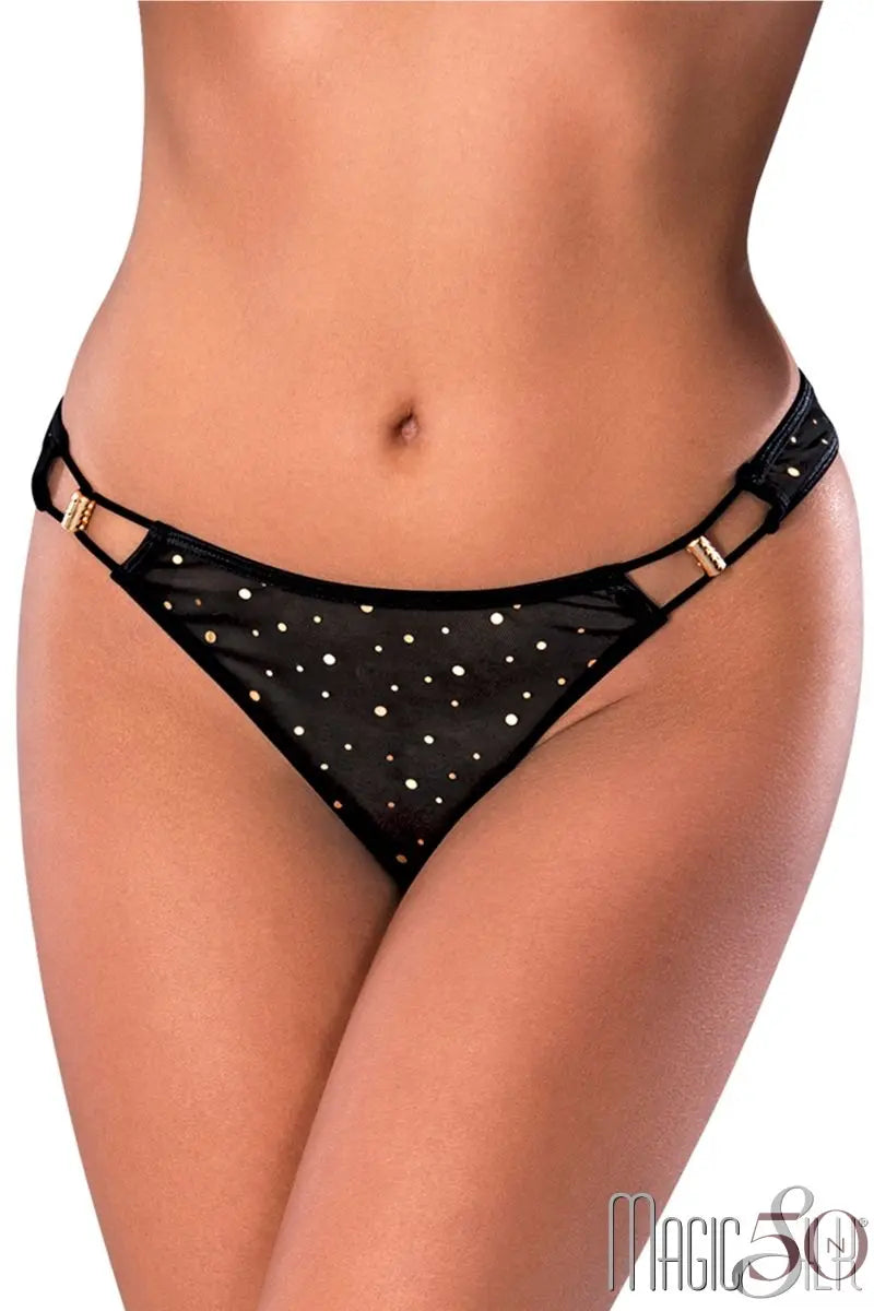 Thong en mesh semi-transparent Exposed