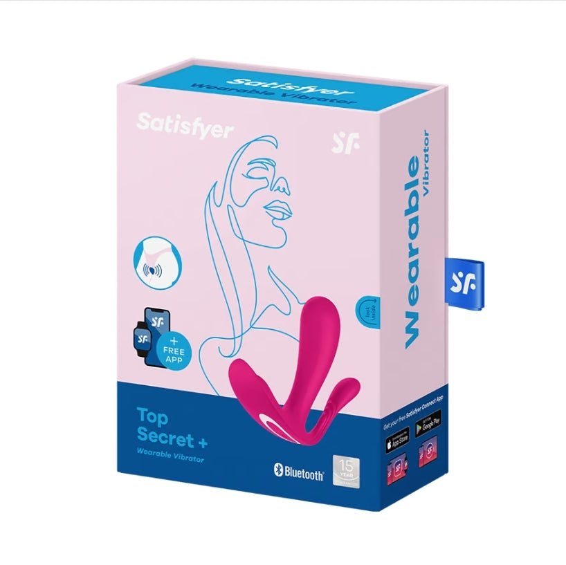 Top Secret – Vibromasseur Portable Connecté avec Double Stimulation satisfyer