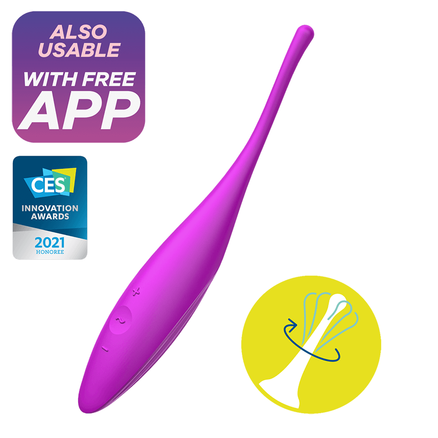 Twirling Joy – Vibromasseur Silicone à Vibration Circulaires satisfyer