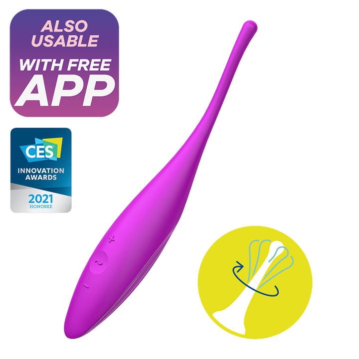 Twirling Joy – Vibromasseur Silicone à Vibration Circulaires satisfyer