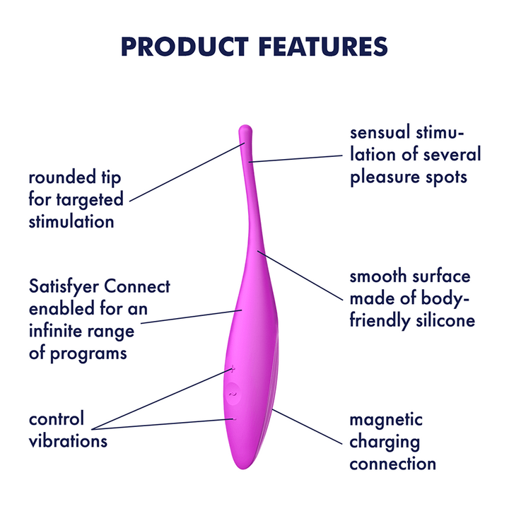 Twirling Joy – Vibromasseur Silicone à Vibration Circulaires satisfyer