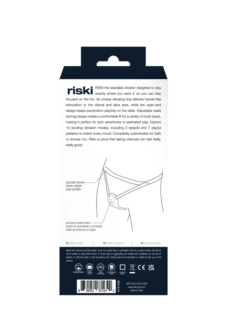 RISKI – Vibrateur Clitoridien Portable Mains Libres pour Couple