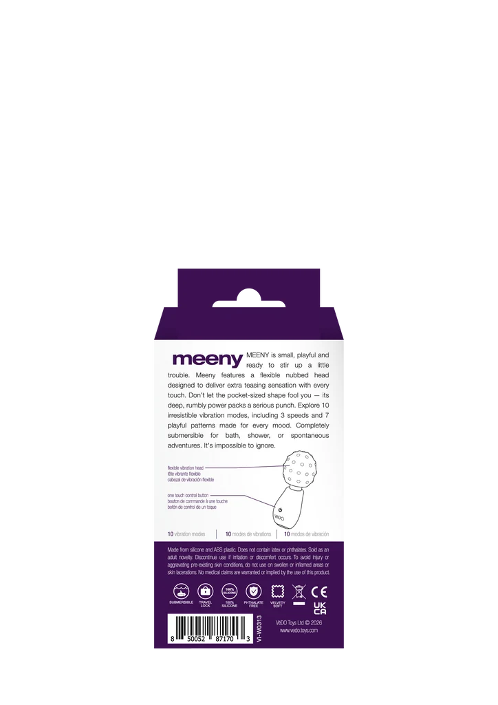 MEENY – Mini Wand Vibrant Rechargeable avec Tête Texturée
