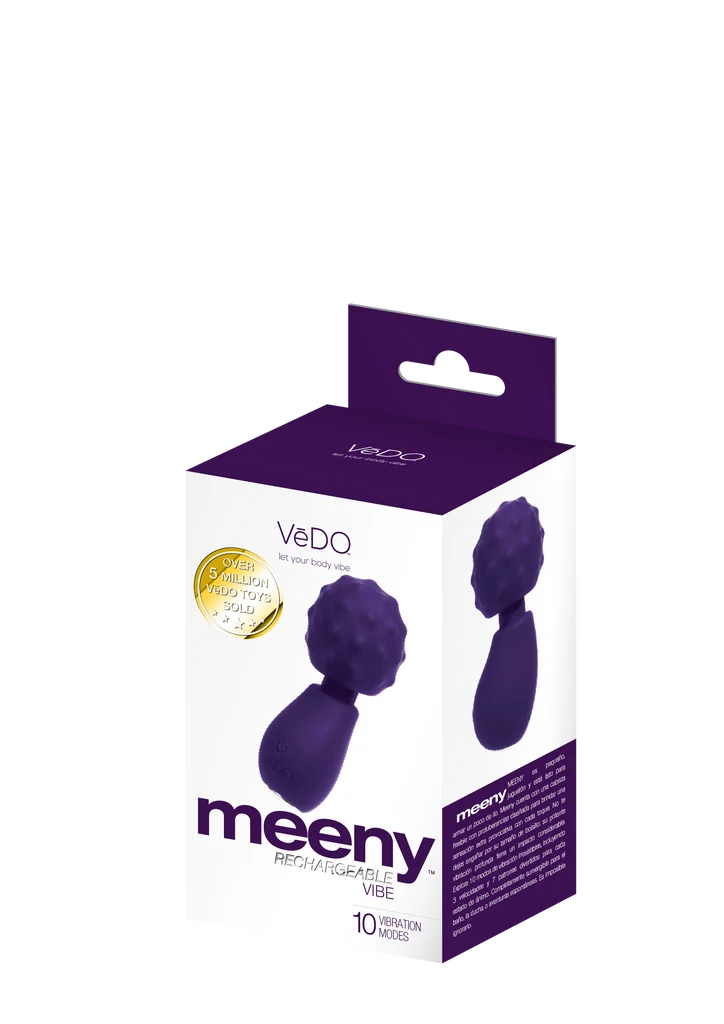 MEENY – Mini Wand Vibrant Rechargeable avec Tête Texturée