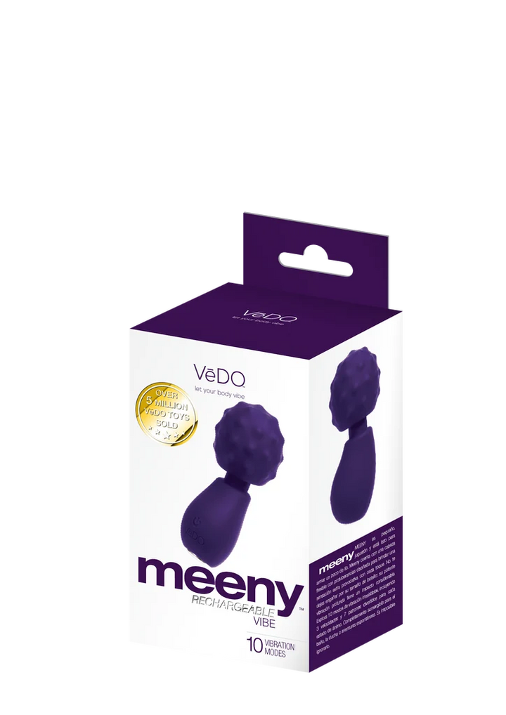MEENY – Mini Wand Vibrant Rechargeable avec Tête Texturée