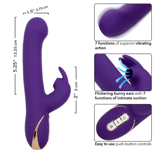 Vibrateur Lapin avec Succion calexotics