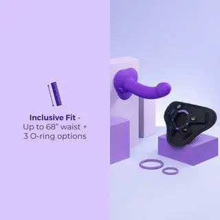Vibrating Curved Strap-On Kit