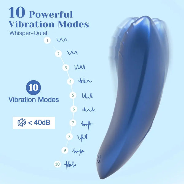 Vibromasseur Portatif pour Culotte, Couleur Mtallique - 50 nuances de