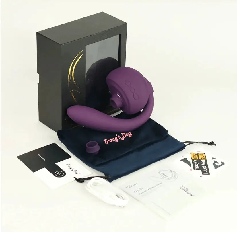 Purple Detachable Clitoral Suction Vibrator